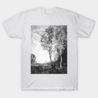 Souvenir of Italy by Jean-Baptiste-Camille Corot T-Shirt